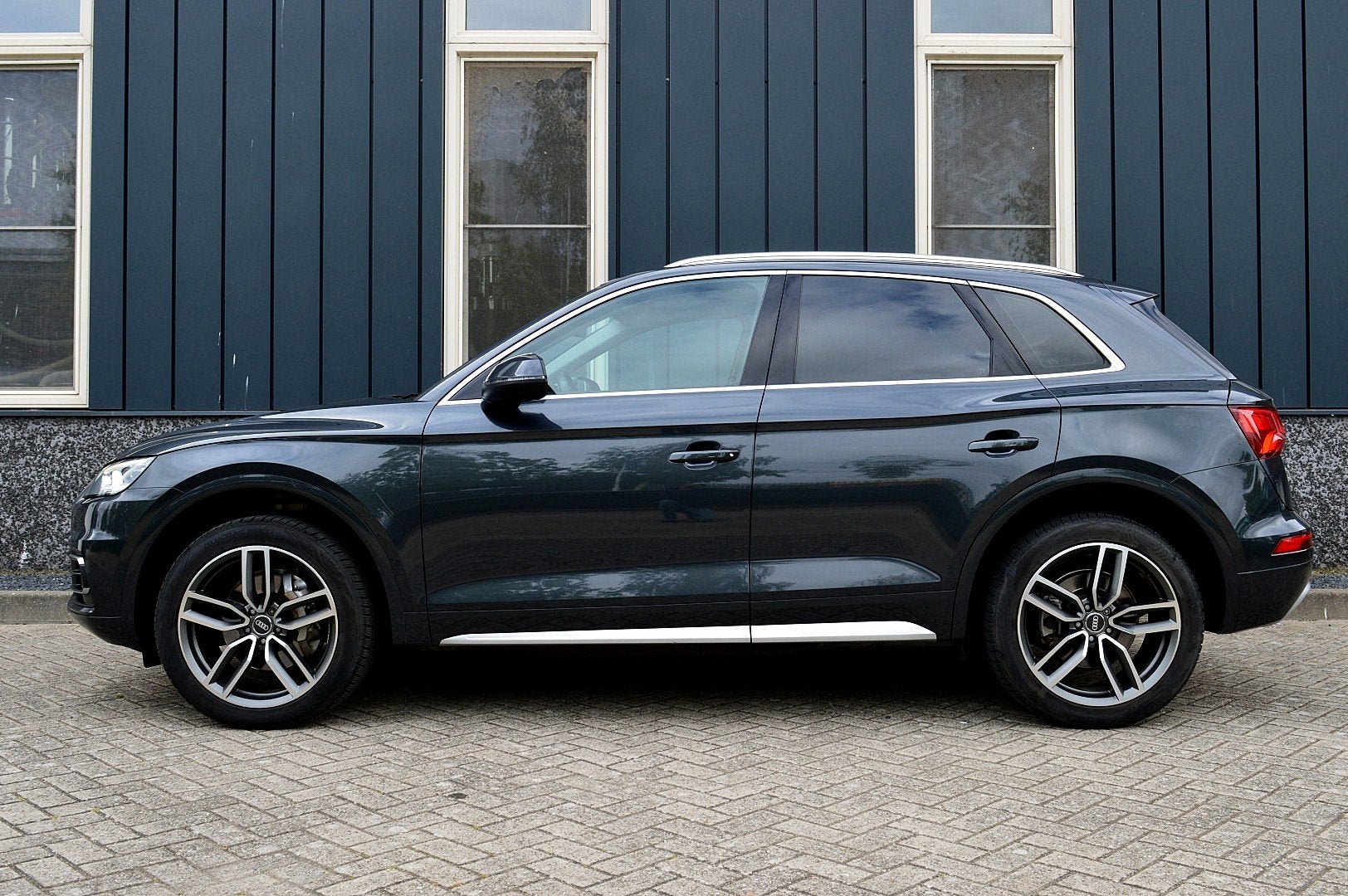 Audi Q5 45 TFSI quattro Pro Line Rijklaarprijs-Garantie Navi, Automaat, Stof, Gebruikt, Euro 6