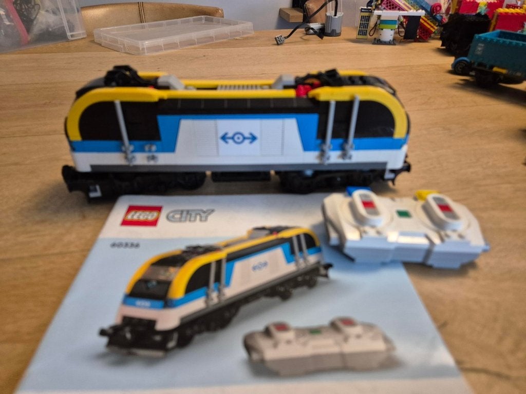 Lego City Vrachttrein 60336 met afstandsbediening, Lego, Ophalen of Verzenden, Complete set, City