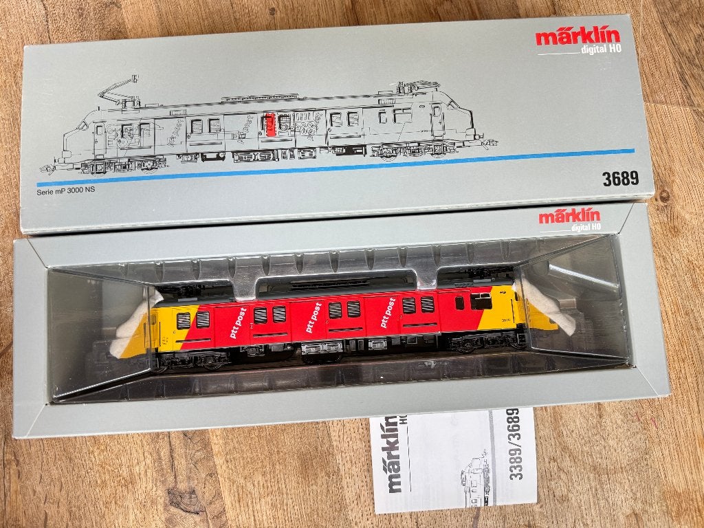 Marklin 3689 NS mp3020 Ptt motorpost 5* hoogvermogen DIGITAL, Hobby en Vrije tijd, Wisselstroom, Locomotief, Ophalen of Verzenden
