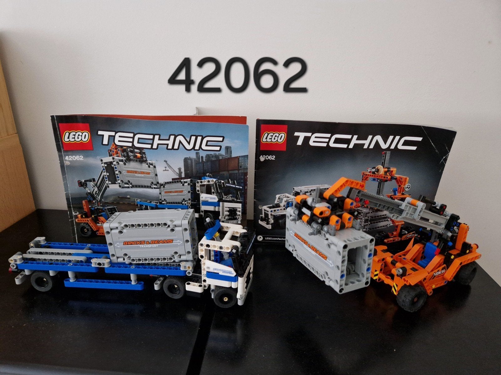 Lego technic 42062 containertransport, Kinderen en Baby's, Speelgoed | Duplo en Lego, Lego, Compleet, Ophalen of Verzenden, Zo goed als nieuw