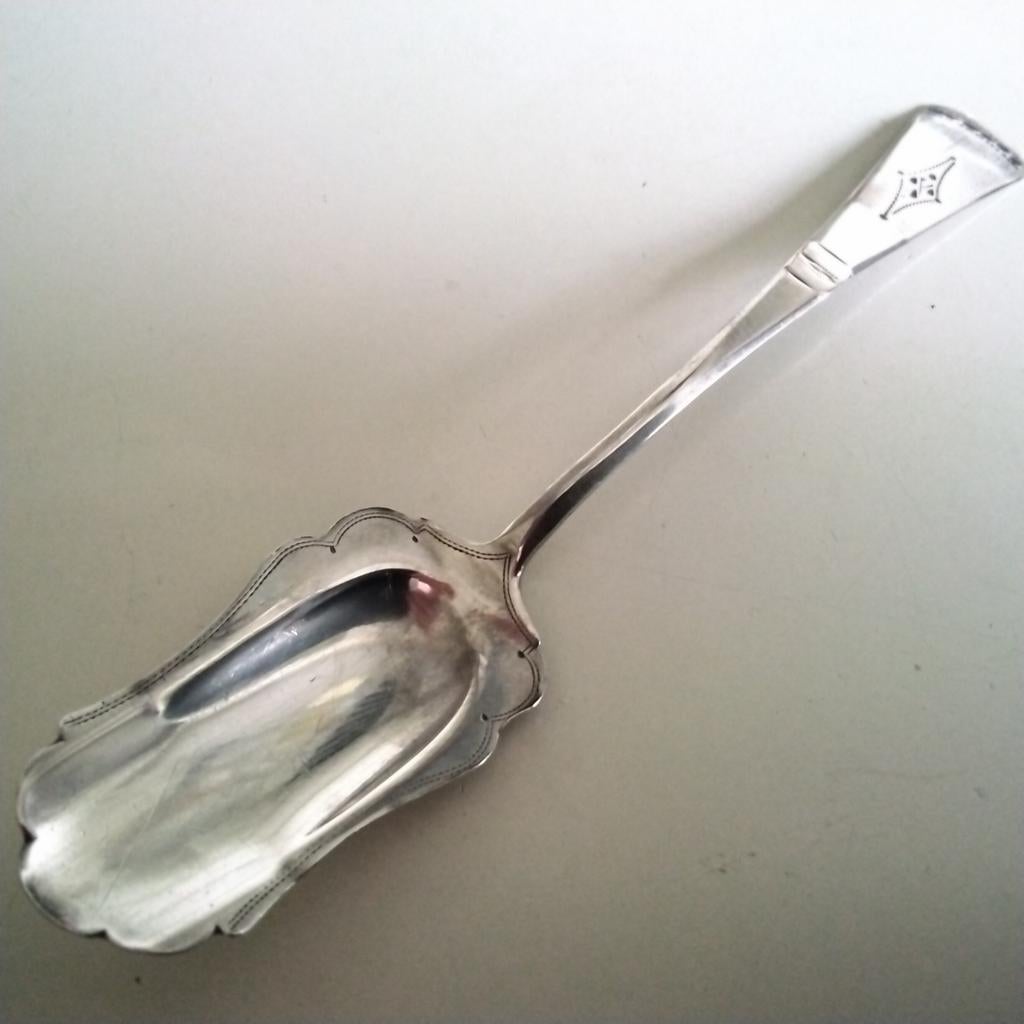 Antieke suikerschep  met keuren, Ophalen of Verzenden