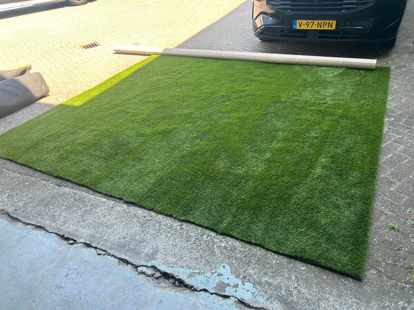 Kunstgras 40mm 3x3,30, Tuin en Terras, Gras en Kunstgras, Ophalen, Zo goed als nieuw, Minder dan 10 m², Kunstgras