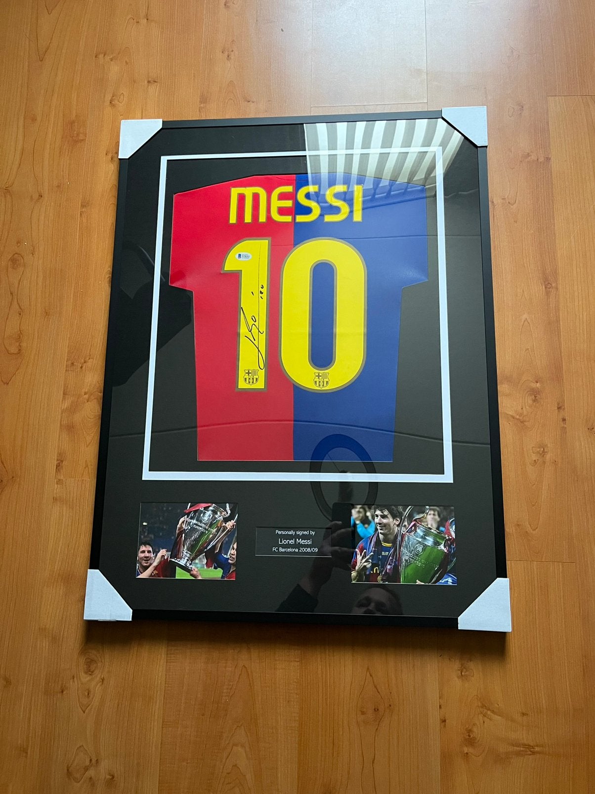 Gesigneerd lionel messi shirt + handtekening en certificaat, Ophalen, Zo goed als nieuw, Buitenlandse clubs, Shirt