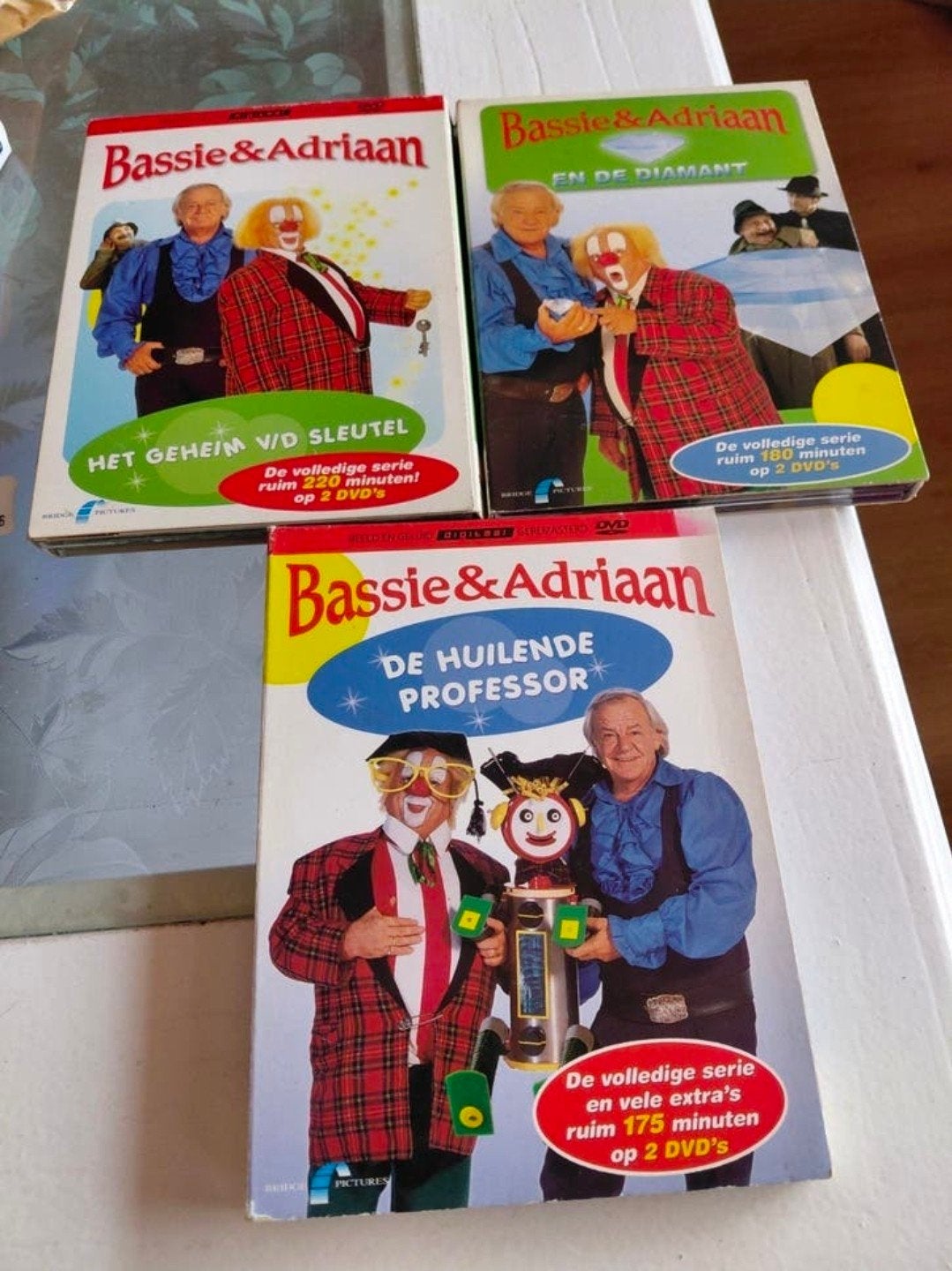 3 Bassie en Adriaan boekvorm 6dvd., Gebruikt, Tv-serie, Ophalen of Verzenden, Familie