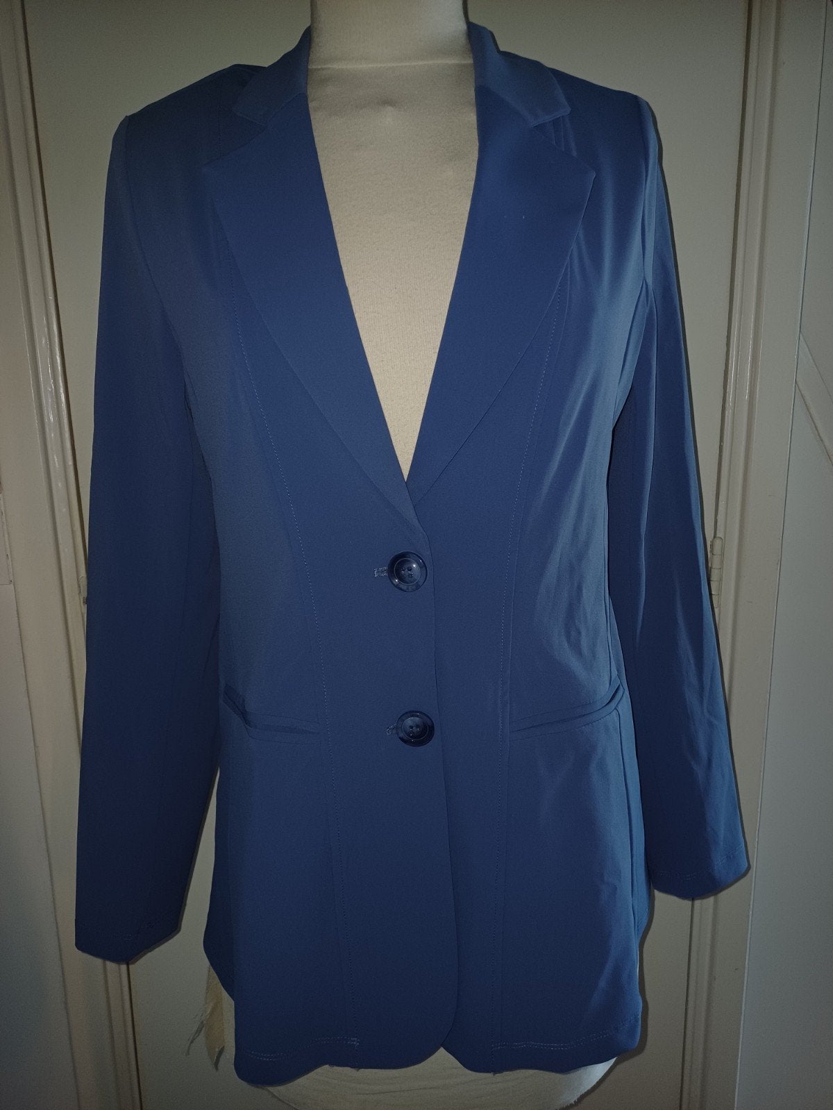 Mi Piace Travel Midlang Blazer Jeans Kleur Maat M, Maat 38/40 (M), Mp, Blauw, Nieuw