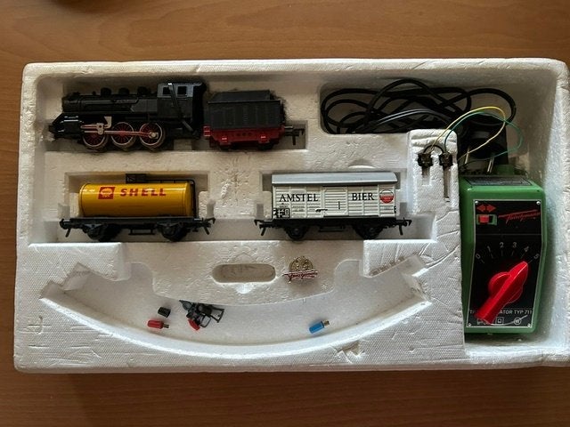 Fleischmann 1050 Modeltrein incl. rails en wissels, Gelijkstroom, Fleischmann, Ophalen of Verzenden, Gebruikt