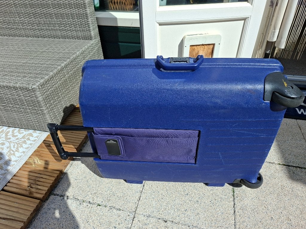 koffer, Ophalen, Wieltjes, Gebruikt, Hard kunststof