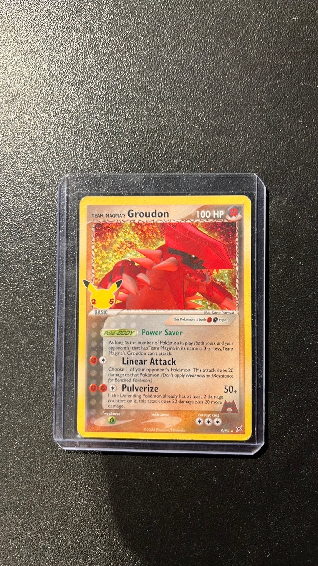 Team Magma's Groudon 9/95 - Zeldzame Pokémon Kaart, Ophalen of Verzenden, Gebruikt, Losse kaart