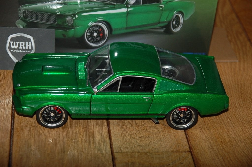 1:18 FORD MUSTANG GT350 GREEN HORNET GMP WRH, Verzenden, Zo goed als nieuw, Auto, Overige merken