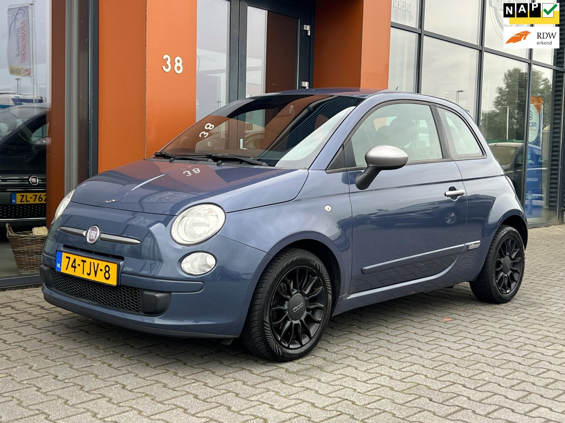 Fiat 500 0.9 TwinAir|Airco|Lichtmetaal|El. ramen|APK 2027, Voorwielaandrijving, Euro 5, 86 pk, Gebruikt
