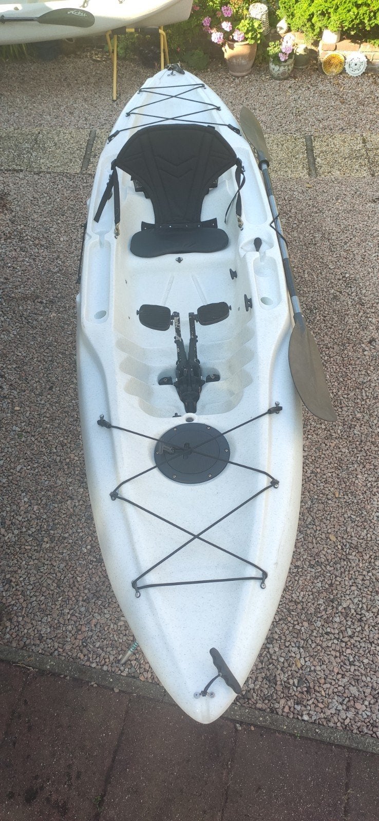 Hobie Mirage Outback trapkano / trapkajak kleur wit, Watersport en Boten, Kano's, Ophalen, Gebruikt, Eén persoon, Kajak