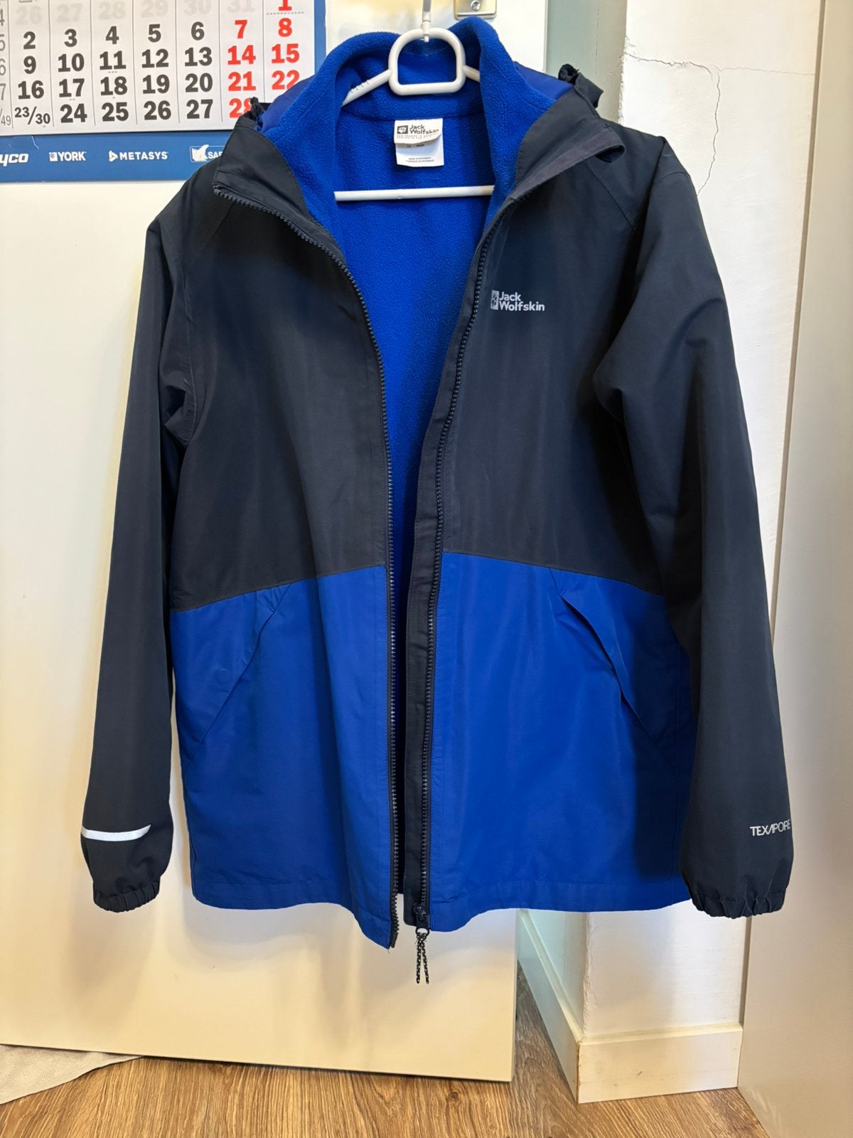 Jack Wolfskin ICELAND 3IN1 JACKET K - Outdoorjas, Ophalen of Verzenden, Gebruikt, Jongen, Jas