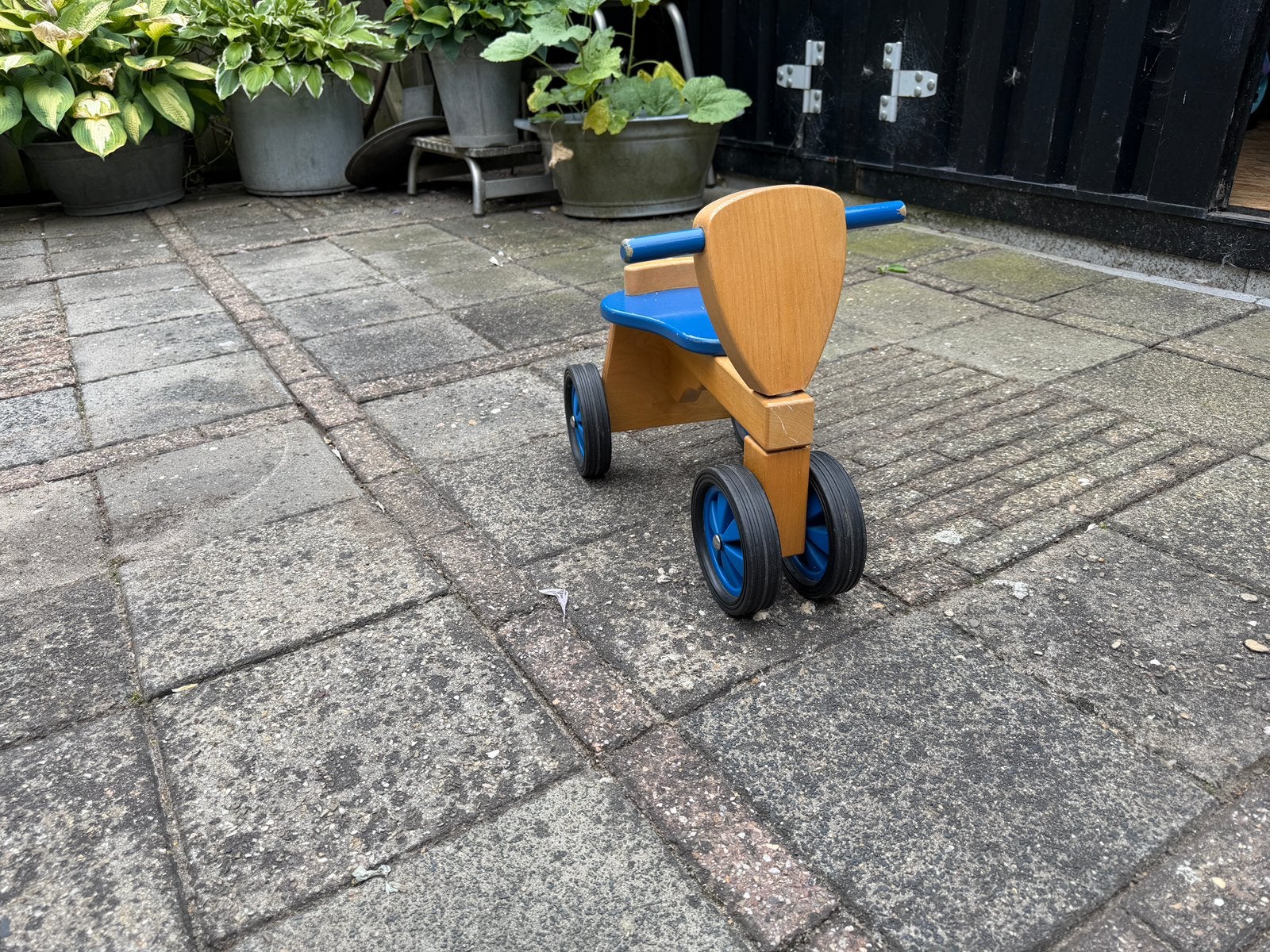 Houten drie(4) wieler, Ophalen, Zo goed als nieuw, Overige merken