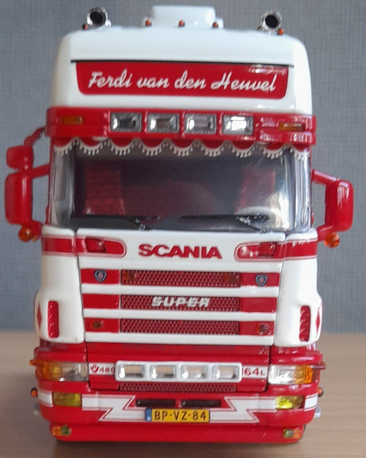 WSI Scania R4 Ferdi vd Heuvel losse trekker, Verzenden, Nieuw, Bus of Vrachtwagen, Wsi