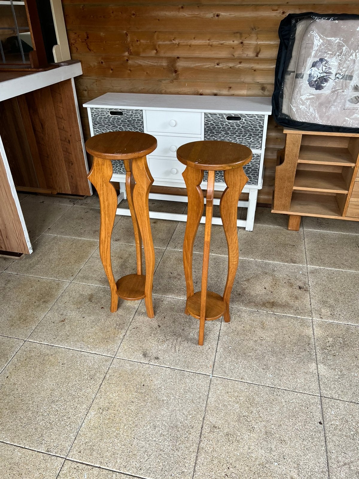 2x bloemen tafel nieuwstaat, Ophalen, Zo goed als nieuw