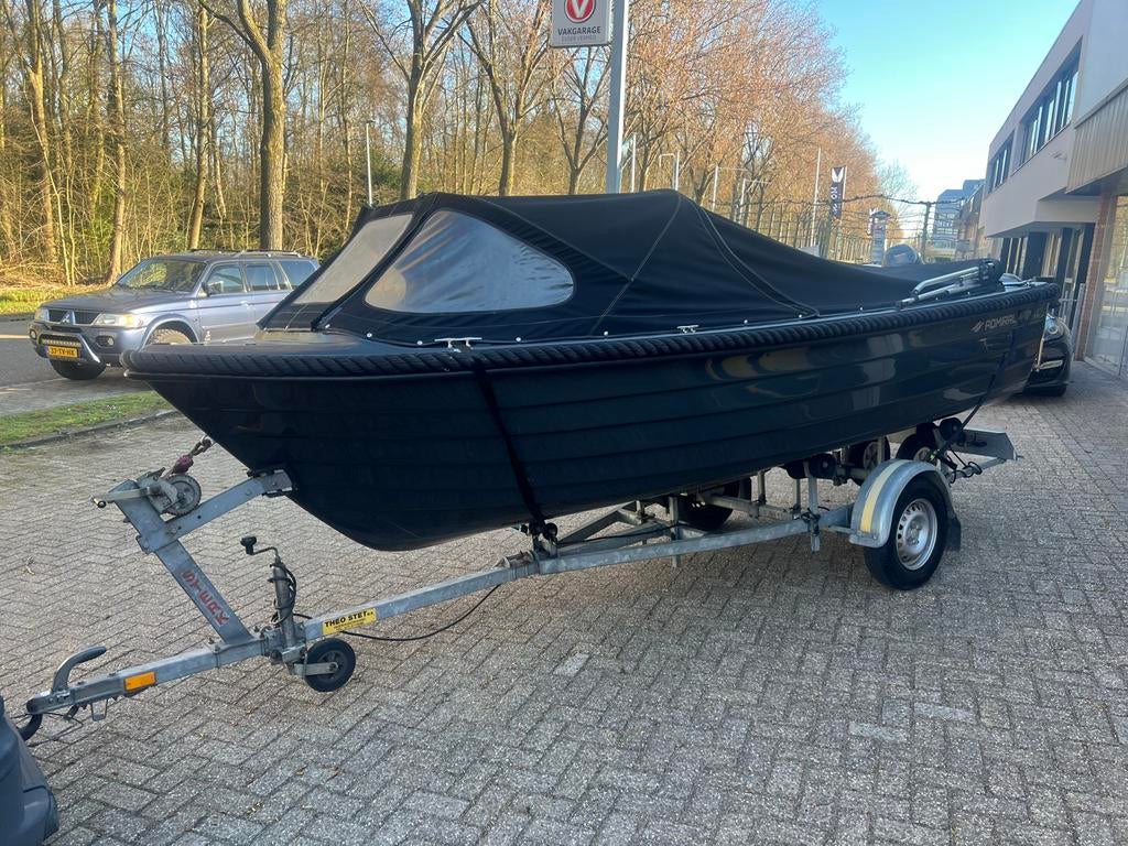 Admiral 470Xl, Suzuki 15 PK perfect onderhouden, Watersport en Boten, 10 tot 30 pk, Gebruikt, Ophalen of Verzenden, 3 tot 6 meter
