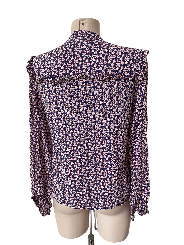 Emily van den Bergh blouse S, Kleding | Dames, Blauw, Ophalen of Verzenden, Zo goed als nieuw