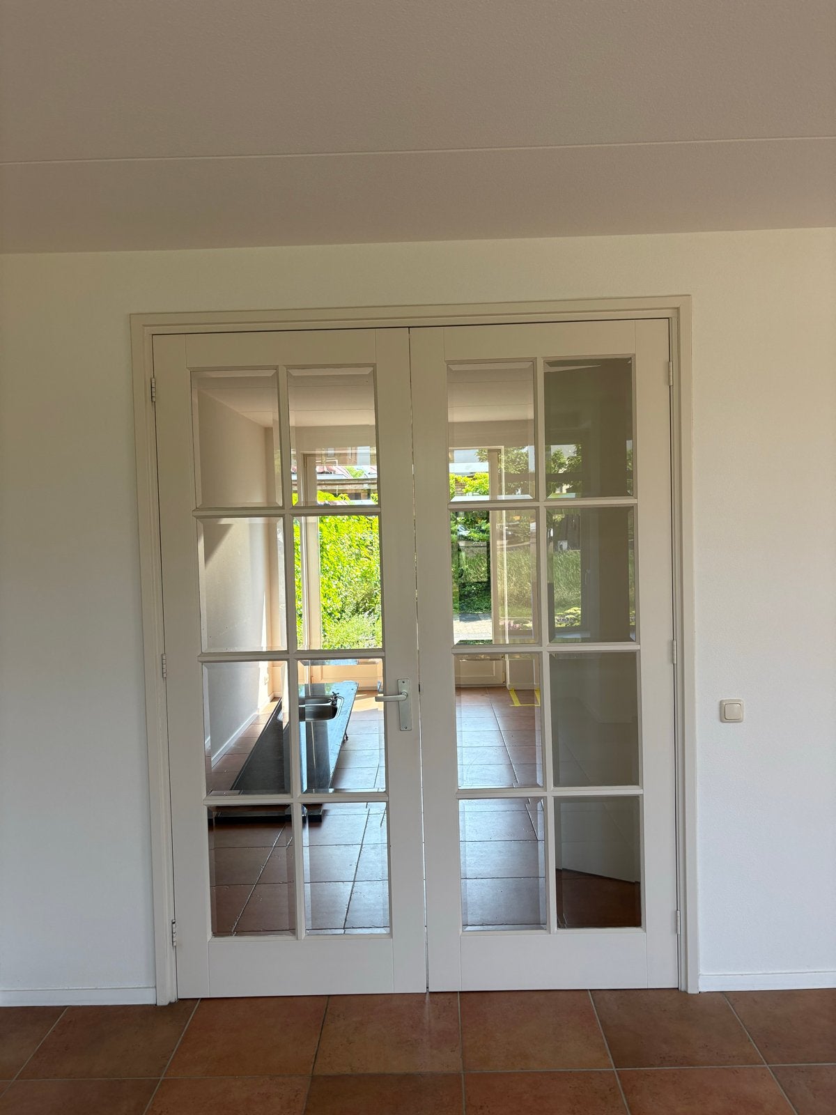 Dubbele binnendeuren met glas 190x240 buitenwerkse maat, Ophalen, Binnendeur, Zo goed als nieuw, Fazant 27