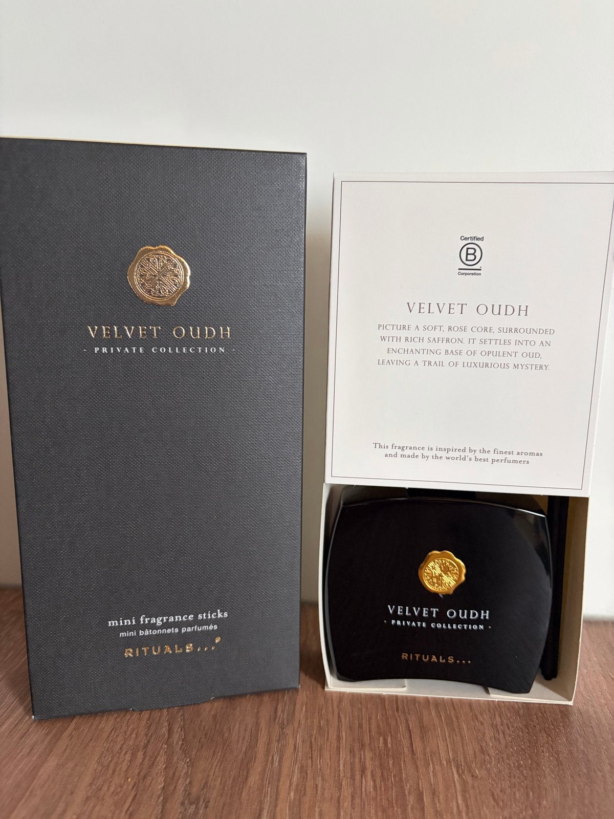 Rituals Private Collection Velvet Oudh Mini Geurstokjes, Hout, Zwart, Nieuw, Ophalen of Verzenden