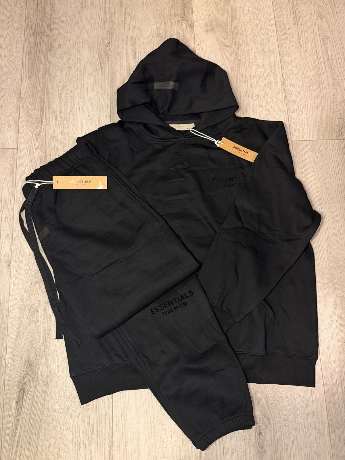 Essentials Fear of God Zwart Trainingspak Maat L, Verzenden, Nieuw, Maat 52/54 (L), Zwart