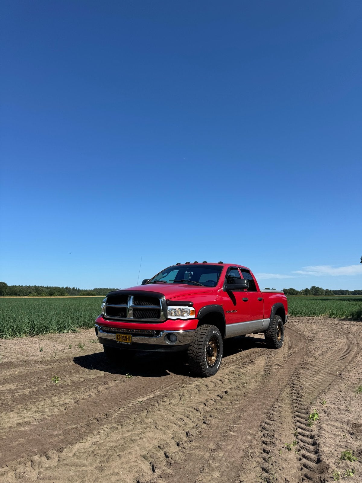 DODGE RAM 2500 LPG MARGE!!, Auto's, Dodge, Particulier, RAM 2500, LPG, Euro 3, Overige carrosserieën, Automaat, Rood, Grijs, Stof