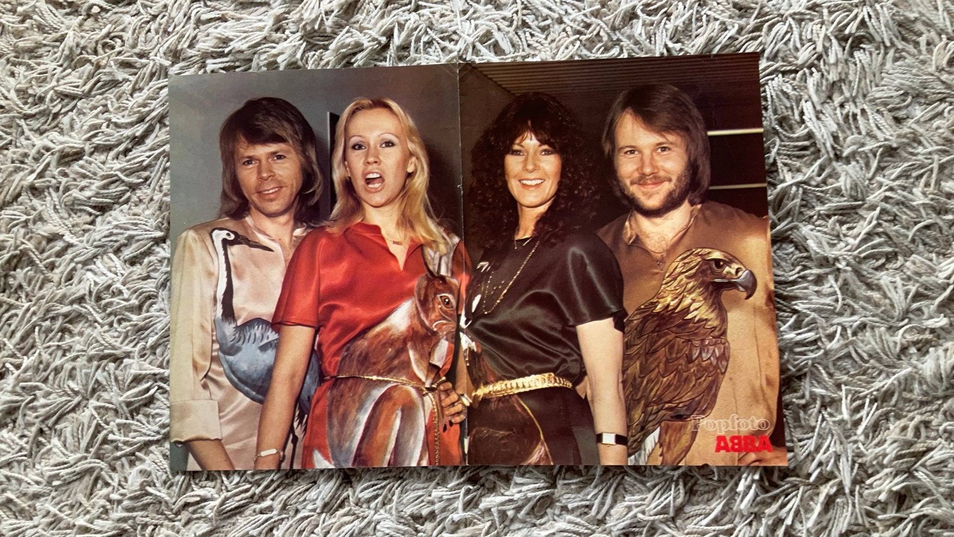 Kleine ABBA Poster Uit De Duitse Popfoto, Verzamelen, Ophalen of Verzenden, Gebruikt, Poster, Artwork of Schilderij