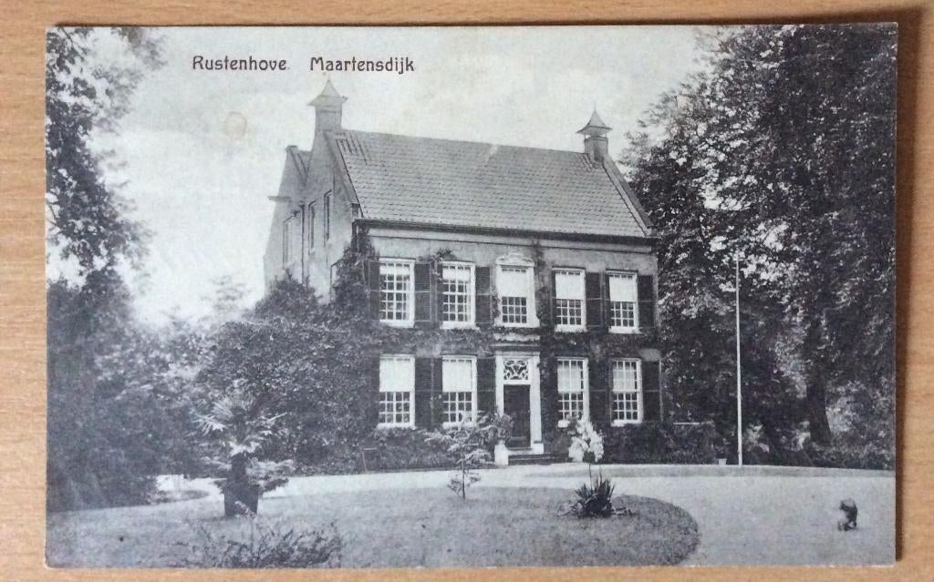 Maartensdijk, Rustenhove, Ophalen of Verzenden, 1920 tot 1940, Gelopen, Utrecht