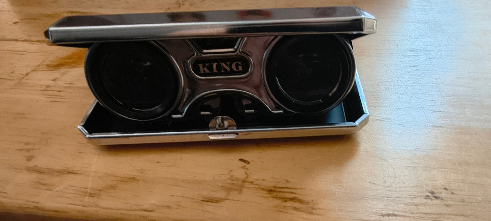 Vintage King Coated Lens 2.5x Verrekijker Made in Japan, Antiek en Kunst, Ophalen of Verzenden