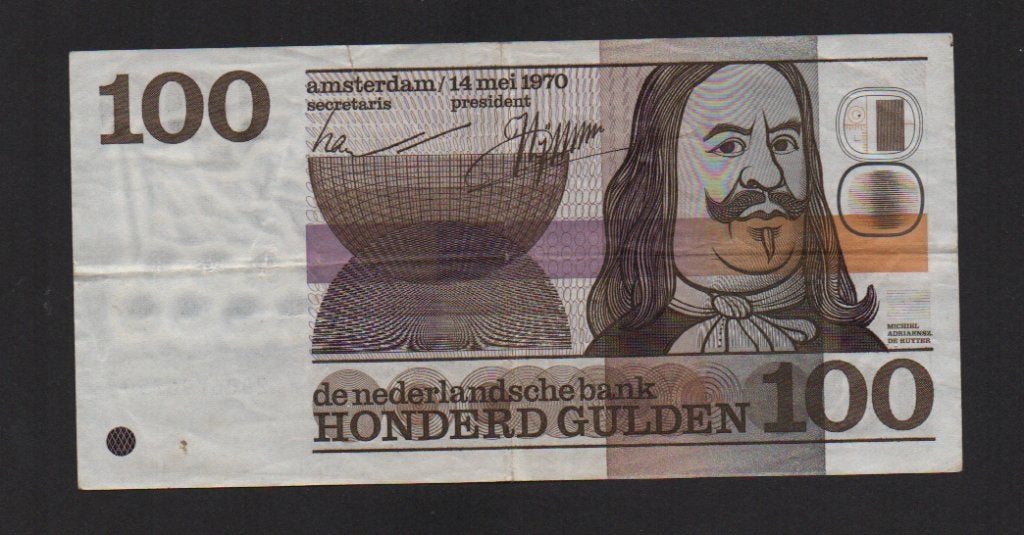 100 Gulden Bankbiljet 1970 Fraai Biljet (2), Ophalen of Verzenden, 100 gulden, Los biljet