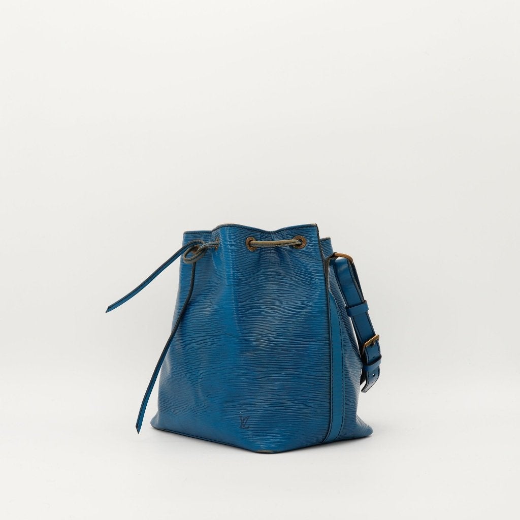 Louis Vuitton Petit Noé in blauw Épi handtas, Verzenden, Gebruikt, Blauw, Handtas