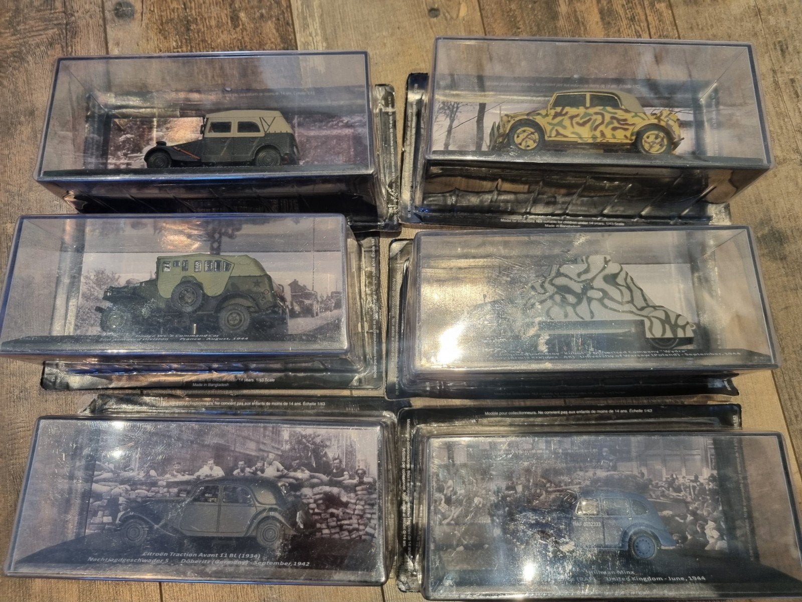 Altaya modellen militaire voertuigen WOII 1:43 80 stuks