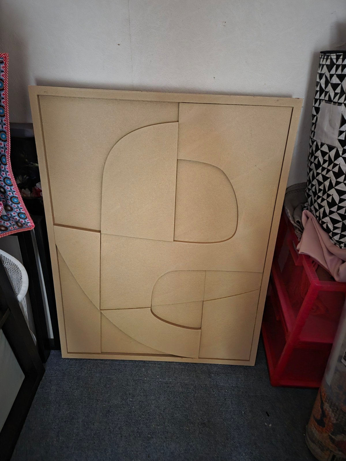 Karwei Wanddecoratie Abstract Hout 70x50cm, Ophalen of Verzenden