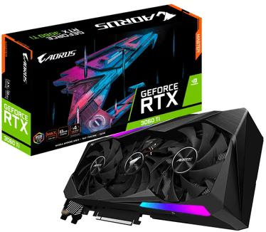 Gigabyte AORUS GeForce RTX 3060 Ti MASTER 8G, Gebruikt, GDDR6, PCI-Express 4, Ophalen of Verzenden