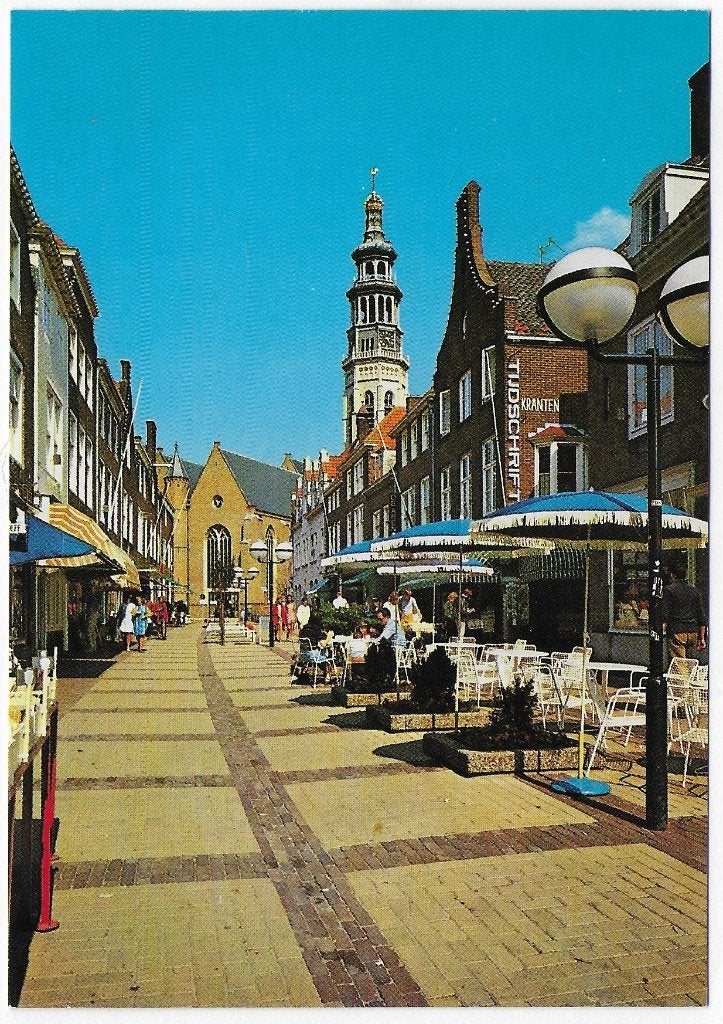 Middelburg Burg Promenade Ongelopen Ansichtkaart ( B4142, Ophalen of Verzenden, 1980 tot heden, Ongelopen, Zeeland