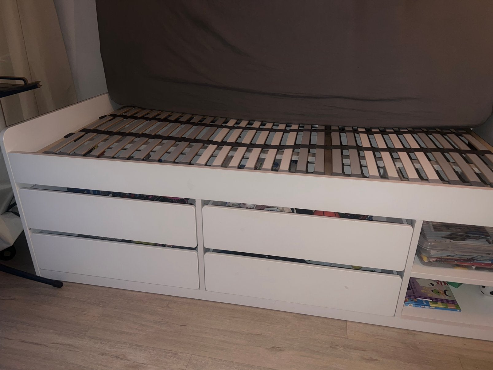 Ikea bed slakt met lades, Ophalen, Gebruikt, 90 cm, Eenpersoons
