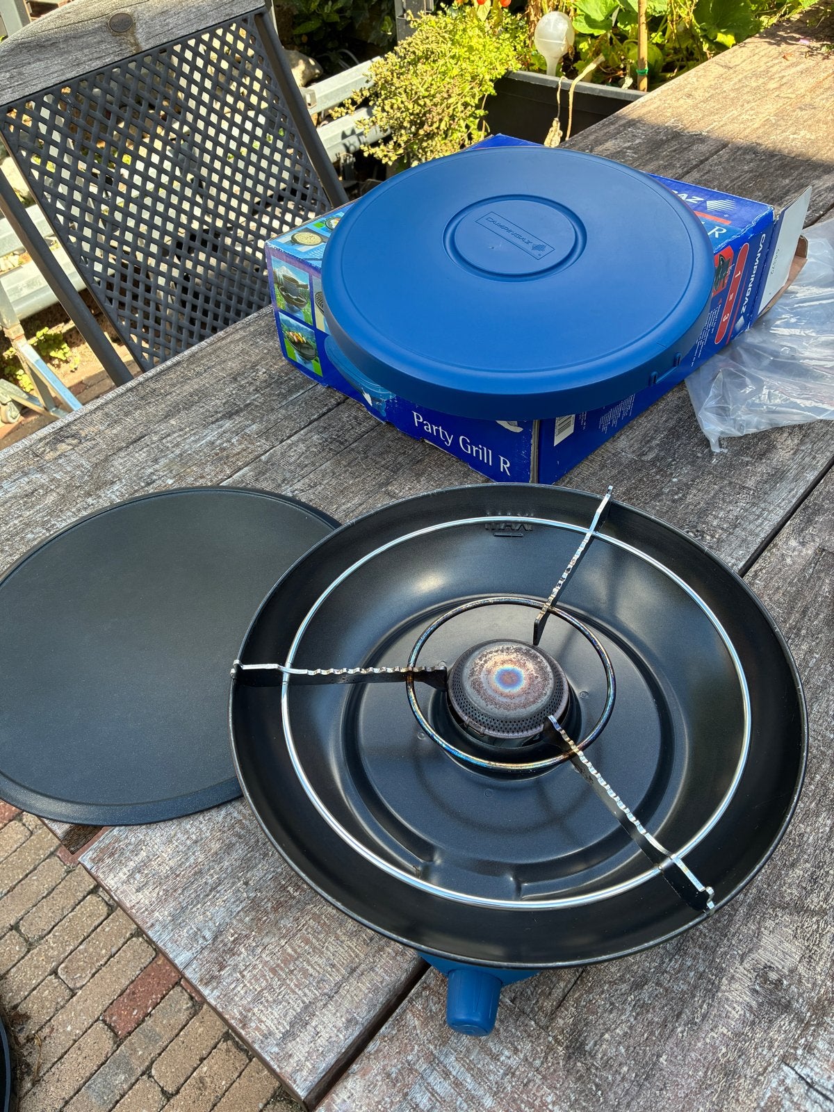 Campingaz Party Grill R 1350W - Compacte Gasbarbecue, Ophalen, Zo goed als nieuw