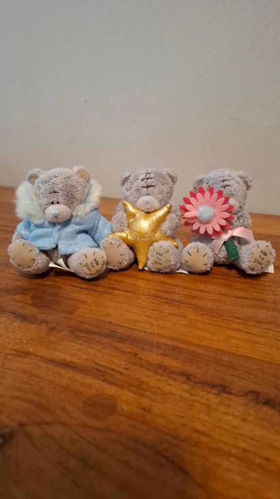 Me to You Tatty Teddy knuffels - set van 3, Overige merken, Overige karakters, Beer, Grijs
