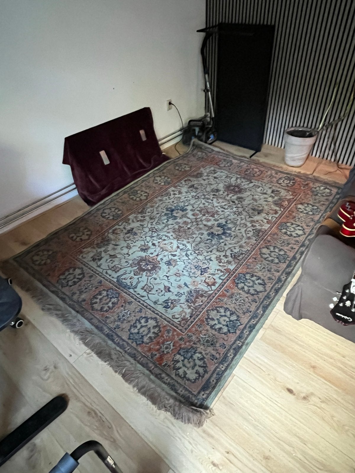 Vintage Vloerkleed met Oosters Patroon, Ophalen, Gebruikt, 150 tot 200 cm, 200 cm of meer