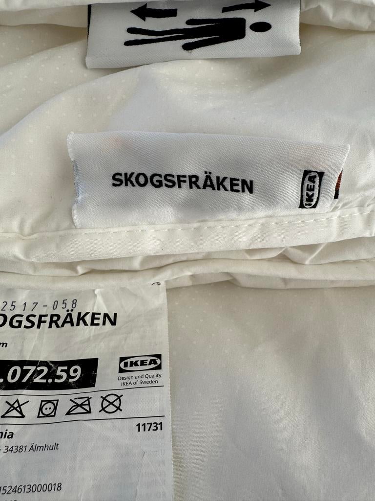 IKEA SKOGSFRÄKEN Dekbed 240x220 - Zo goed als nieuw, Ophalen, Zo goed als nieuw, Tweepersoons, Deken of Dekbed