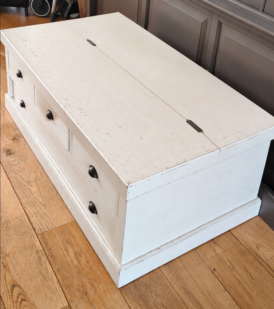 Gratis salontafel / kisttafel – gratis afhalen, Ophalen, Gebruikt, 100 tot 150 cm
