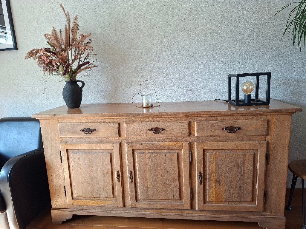 Eiken dressoir, Huis en Inrichting, Ophalen, Gebruikt, Met lade(s), 150 tot 200 cm