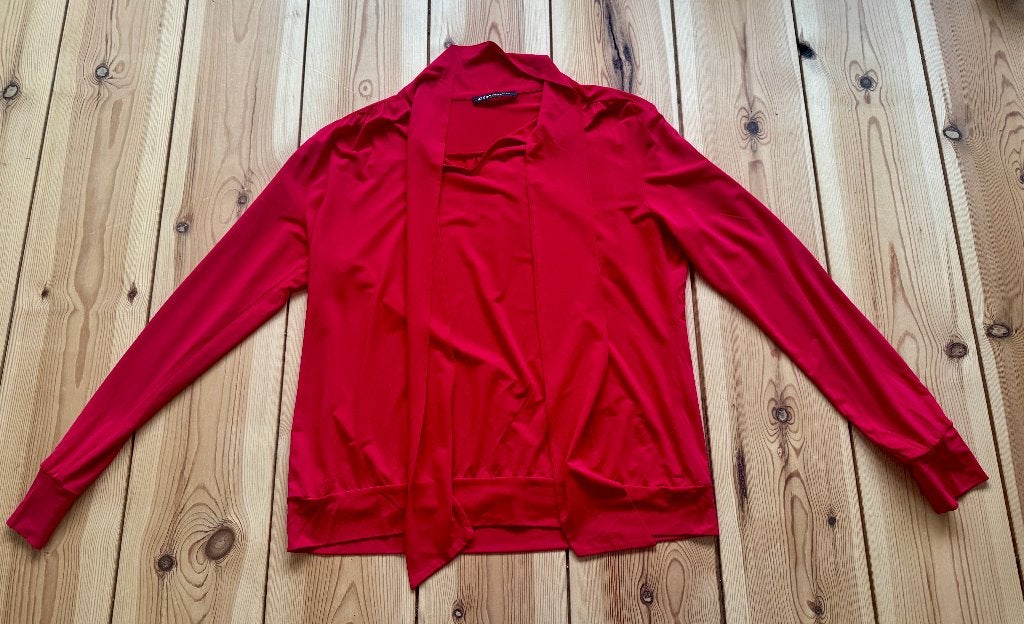 Blouse / Top Expresso - Rood met Strik - maat XXL, Expresso, Maat 46/48 (XL) of groter, Ophalen of Verzenden, Zo goed als nieuw