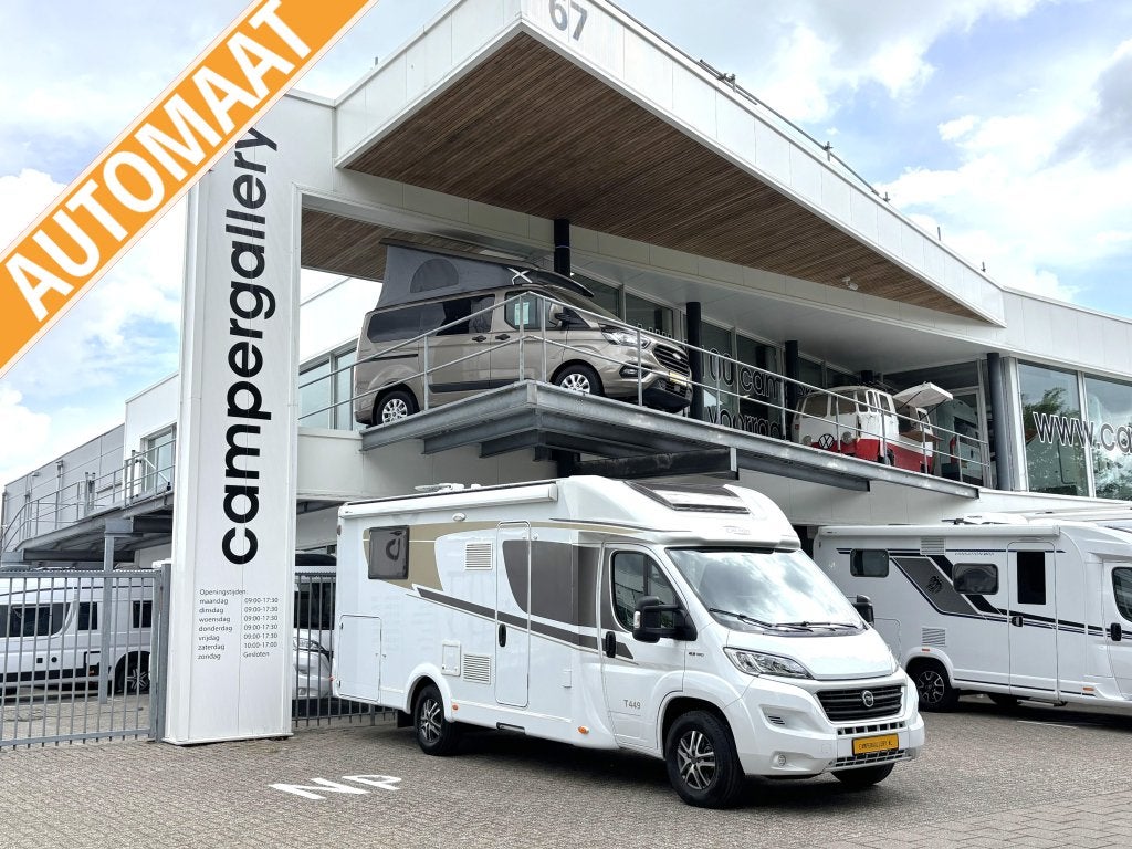 Carado T 449 QUEENSBED AUTOMAAT LEVELSYSTEEM 150PK !, Automaat, Fiat, 7 tot 8 meter, Bedrijf