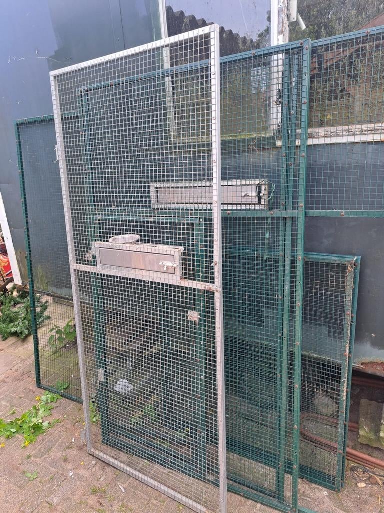 6 volière panelen van aluminium, Dieren en Toebehoren, Vogels | Hokken en Kooien, Ophalen of Verzenden, Aluminium, Volière