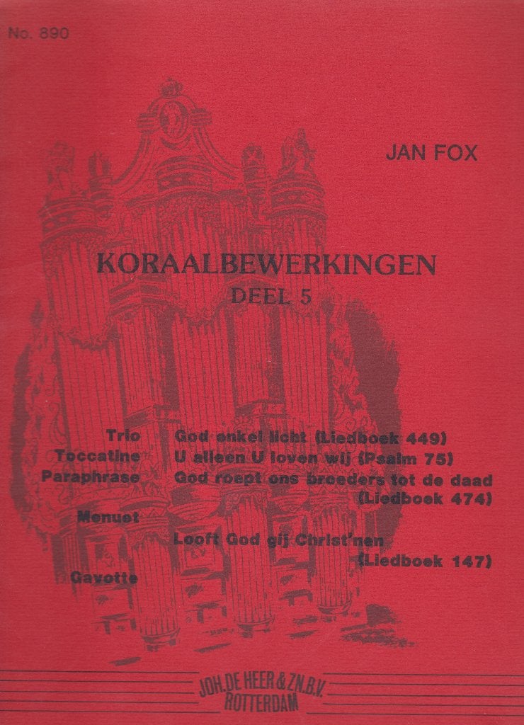 JAN FOX - KORAALBEWERKINGEN - DEEL 5, Muziek en Instrumenten, Ophalen of Verzenden, Gebruikt, Artiest of Componist, Populair
