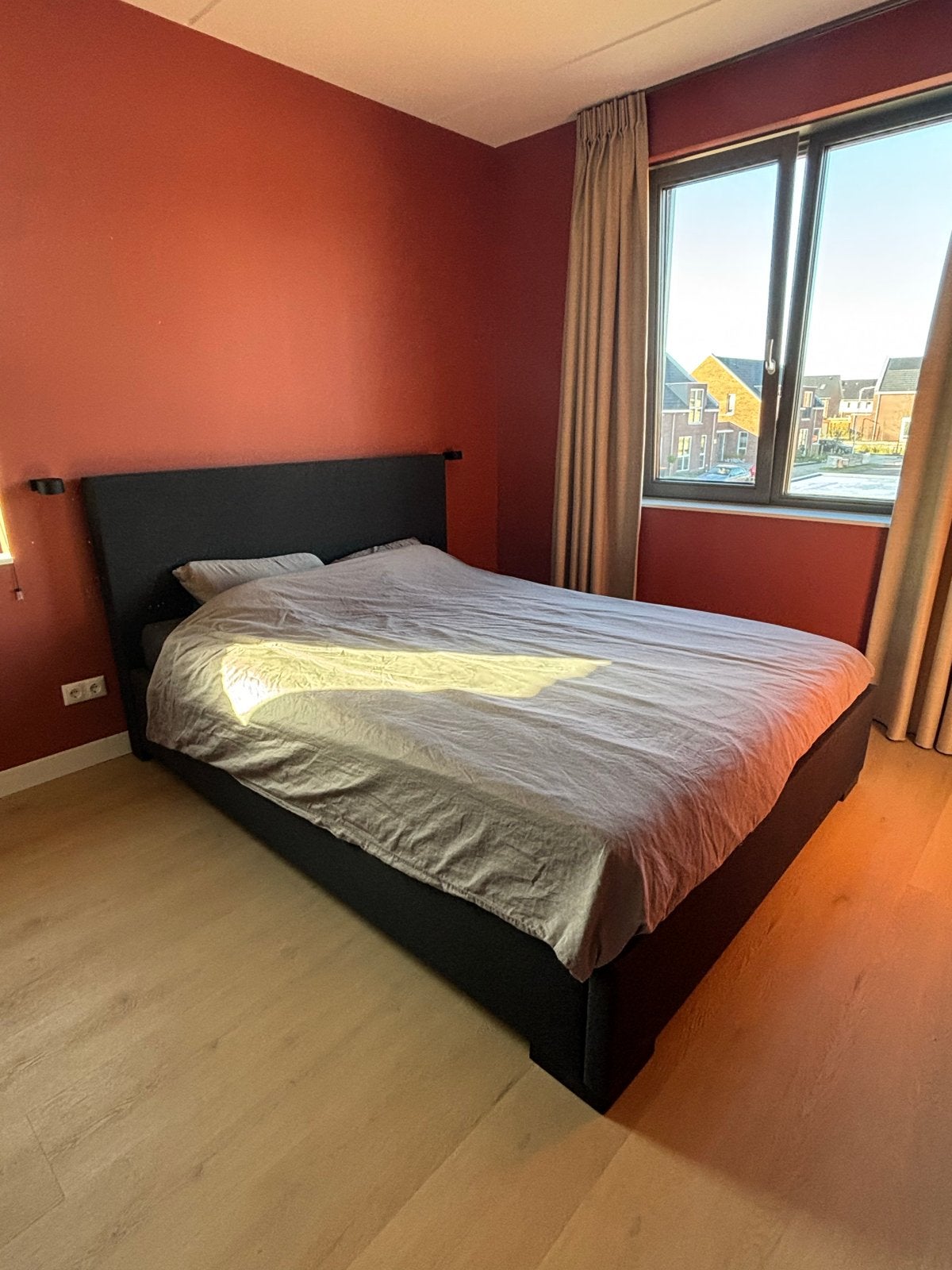 Compleet Swiss Sense bed 160x210 met lattenbodems en matras, Ophalen, Gebruikt, 210 cm, Tweepersoons