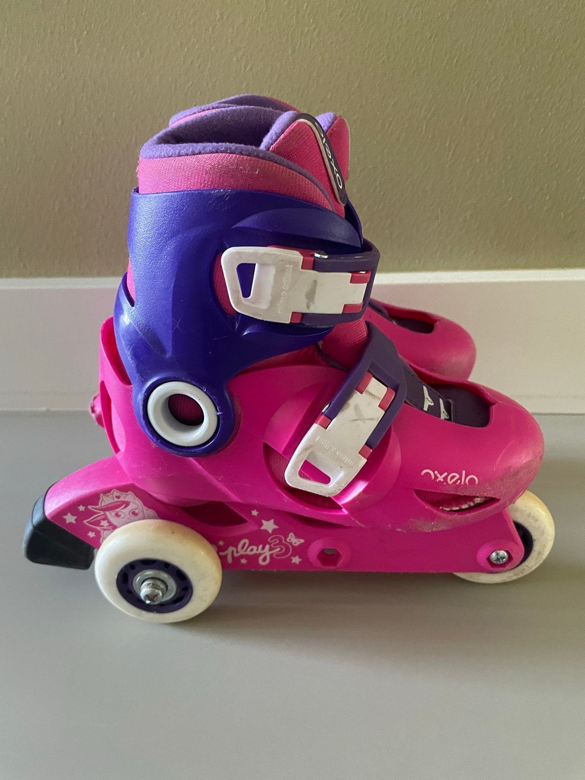 Oxelo Play 3 skeelers/rolschaatsen - maat 26-28, Sport en Fitness, Skeelers, Ophalen, Gebruikt, Overige typen, Overige merken