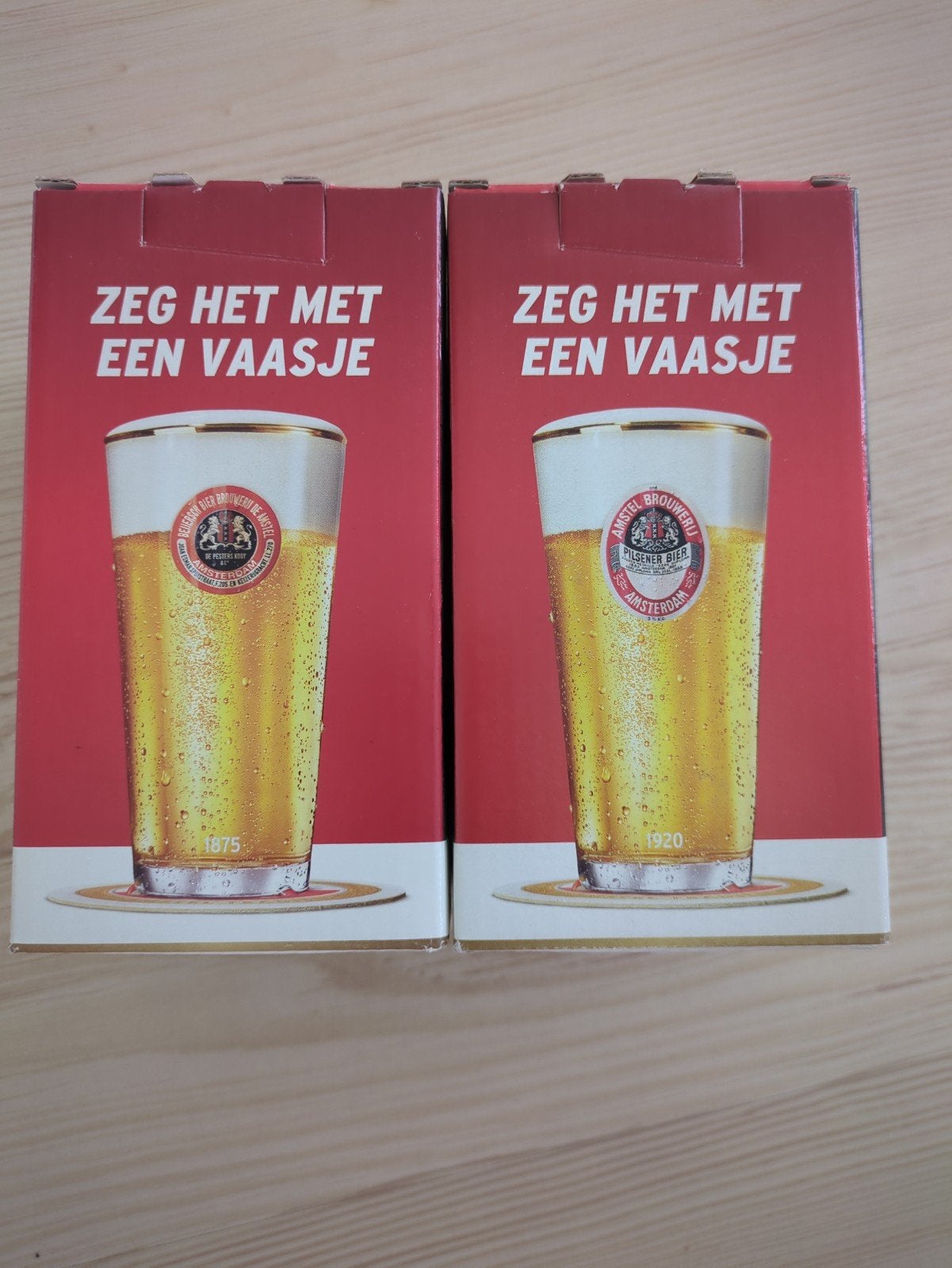 Amstel Historische bierglazen, Ophalen, Nieuw, Bierglas