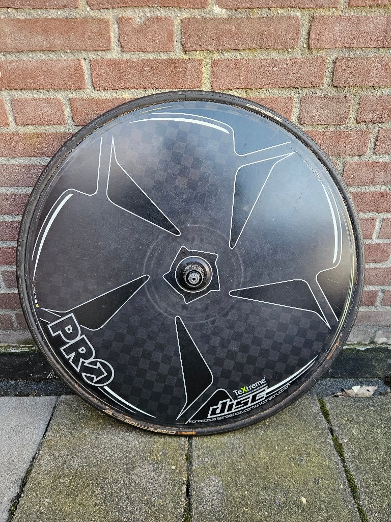 Pro disc tijdrit wiel, Gebruikt, Racefiets, PRO, Carbon