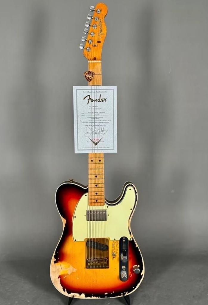 2007 Masterbuild Fender Telecaster Andy Summers, Ophalen of Verzenden, Zo goed als nieuw, Solid body, Fender